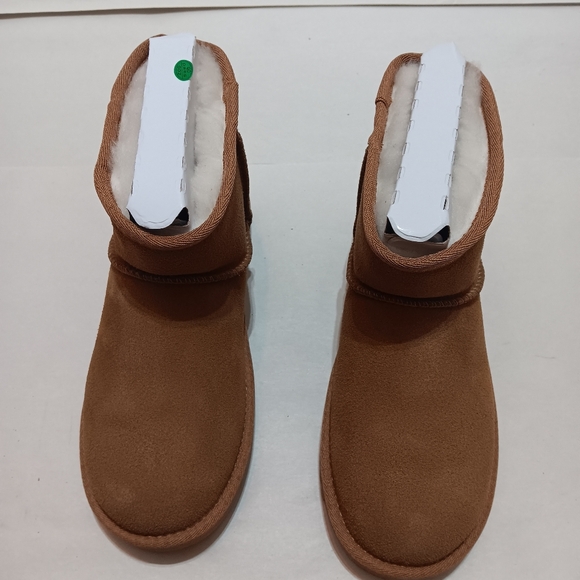 Koolaburra By UGG Koola Mini II Women's 6 Chestnut Suede Lined Boots 1114851 - Picture 3 of 7